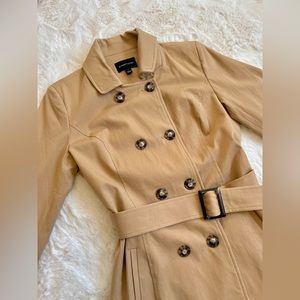 41 Hawthorn Crue Long Belted Trench Coat Jacket